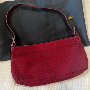 Authentic Fendi zucca pouchette